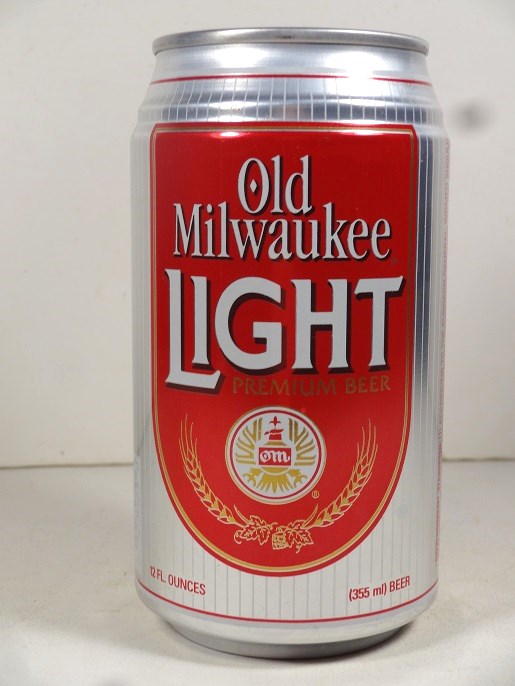 (image for) Old Milwaukee Light - red & silver w pinstripes - T/O